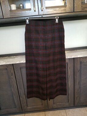 Uniqlo Plaid Wide Leg Pants